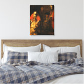 Rembrandt De terugkeer van de verloren zoon (1663) Canvas Afdruk (Insitu (Slaapkamer))