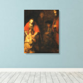 Rembrandt De terugkeer van de verloren zoon (1663) Canvas Afdruk (Insitu (Houten vloer))