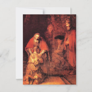 Rembrandt - De terugkeer van de verloren zoon Briefkaart