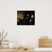 Rembrandt - Doopsgezinde predikant Anslo en zijn v Poster (Keuken)