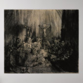 Rembrandt - Drie kruisingen Poster (Voorkant)