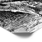 Rembrandt Etching Supper op Emmaus Poster (Hoek)