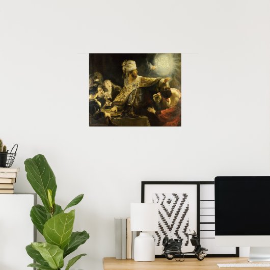 Rembrandt - Feast 1635 van Belshazzar Poster (Thuiskantoor)
