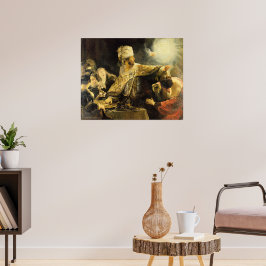 Rembrandt - Feest van Belsazar, Poster