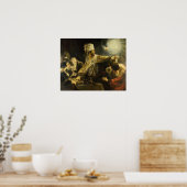 Rembrandt - Feestmaal van Belsazar 1635 Poster (Keuken)