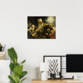 Rembrandt - Feestmaal van Belsazar 1635 Poster (Thuiskantoor)