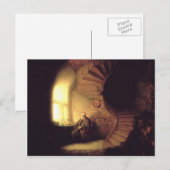 Rembrandt- Filosoof in Meditation Briefkaart (Voorkant / Achterkant)
