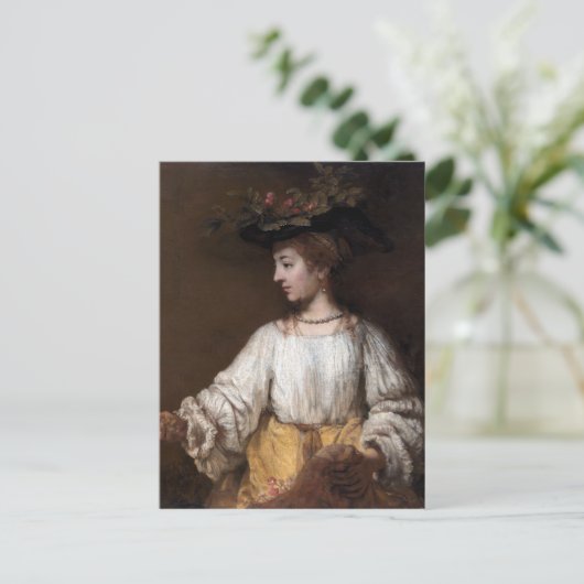 Rembrandt Flora Briefkaart (Staand voorkant)