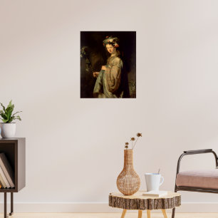Rembrandt - Flora, populaire barokke schilderkunst Poster
