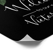 Rembrandt floral dark and moody Wedding Welcome Poster (Hoek)