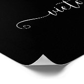 Rembrandt floral dark and moody Wedding Welcome Poster (Hoek)