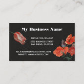 Rembrandt Floral Dark & Moody Visitekaartje (Achterkant)