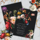 Rembrandt Floral Dark & Moody Wedding Invitation Kaart<br><div class="desc">Elegant Rembrandt inspireerde de Nederlandse meester florale botanische schikking tegen een donkere achtergrond. Deze is voor een bruiloft,  maar je kunt de formulering aanpassen aan je behoeften. Geweldig voor een elegante bruiloft. Overeenkomende objecten met deze.</div>