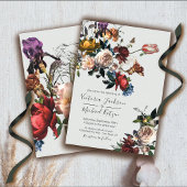 Rembrandt Floral light & airy Wedding Invitation Kaart
