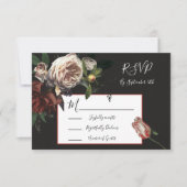 Rembrandt Floral Wedding-reactiekaarten RSVP (Voorkant)