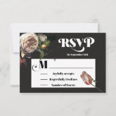 Rembrandt Floral Wedding-reactiekaarten RSVP (Voorkant)