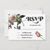 Rembrandt Floral Wedding-reactiekaarten RSVP (Voorkant)