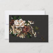 Rembrandt Floral Wedding-reactiekaarten RSVP (Achterkant)