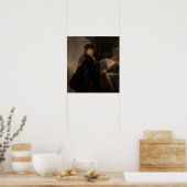Rembrandt - Geleerde Aan Zijn Studie Poster (Keuken)