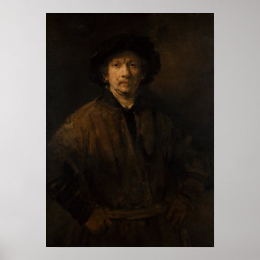 Rembrandt - Groot zelfportret Poster (Voorkant)