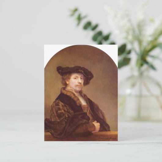 Rembrandt Harmensz. van Rijn Selbstportr?t 1640 Te Briefkaart (Staand voorkant)