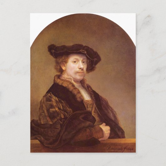 Rembrandt Harmensz. van Rijn Selbstportr?t 1640 Te Briefkaart (Voorkant)