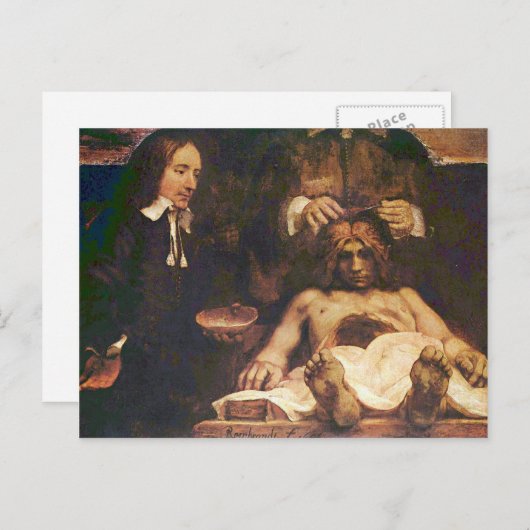 Rembrandt Harmenszoon van Rijn - Anatomical lectur Briefkaart (Voorkant / Achterkant)
