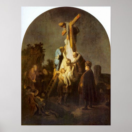 Rembrandt Harmenszoon van Rijn - Crucifixion Poster (Voorkant)