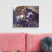Rembrandt Harmenszoon van Rijn - De Poolse Rider Canvas Afdruk (Insitu (Woonkamer))