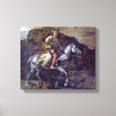 Rembrandt Harmenszoon van Rijn - De Poolse Rider Canvas Afdruk (Voorkant)
