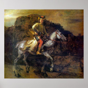 Rembrandt Harmenszoon van Rijn - De Poolse Rider Poster