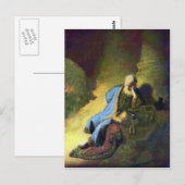 Rembrandt Harmenszoon van Rijn - Jeremiah rouwing Briefkaart (Voorkant / Achterkant)