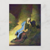 Rembrandt Harmenszoon van Rijn - Jeremiah rouwing Briefkaart (Voorkant)