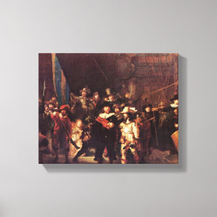 Rembrandt Harmenszoon van Rijn - The Night Watch Canvas Afdruk