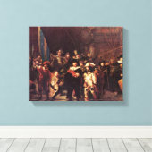 Rembrandt Harmenszoon van Rijn - The Night Watch Canvas Afdruk (Insitu (Houten vloer))