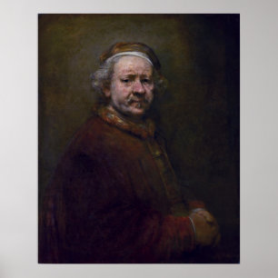 Rembrandt Harmenszoon van Rijn - Zelfportret Poster