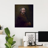 Rembrandt Harmenszoon van Rijn - Zelfportret Poster (Thuiskantoor)