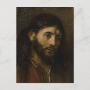 Rembrandt Head of Christus CC0923 Jesus portrettee Briefkaart
