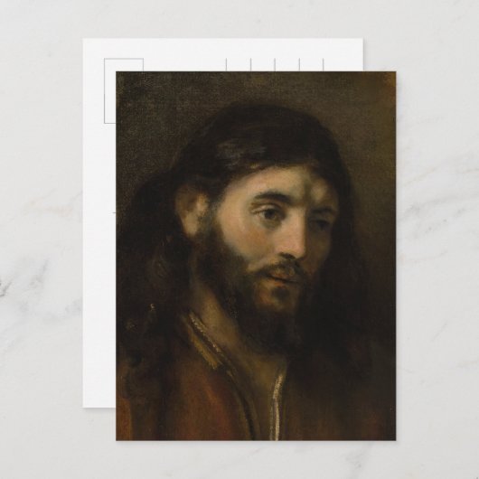 Rembrandt Head of Christus CC0923 Jesus portrettee Briefkaart (Voorkant / Achterkant)