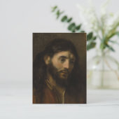 Rembrandt Head of Christus CC0923 Jesus portrettee Briefkaart (Staand voorkant)