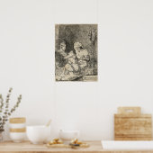 Rembrandt - Heilige Familie 1632 Poster (Keuken)