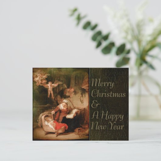 Rembrandt Heilige Familie CC0289 Kerstmis Feestdagenkaart (Staand voorkant)