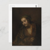 Rembrandt Hendrickje Stoffels Briefkaart (Voorkant / Achterkant)