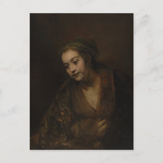 Rembrandt Hendrickje Stoffels Briefkaart (Voorkant)