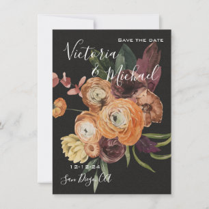 Rembrandt Herfst Bloemstuk Save the Date Huwelijk Kaart