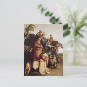 Rembrandt - het aptisme van het Eunuch Briefkaart (Staand voorkant)