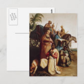 Rembrandt - het aptisme van het Eunuch Briefkaart (Voorkant / Achterkant)