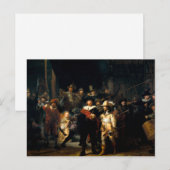 Rembrandt het Briefkaart van het Horloge van de (Voorkant / Achterkant)