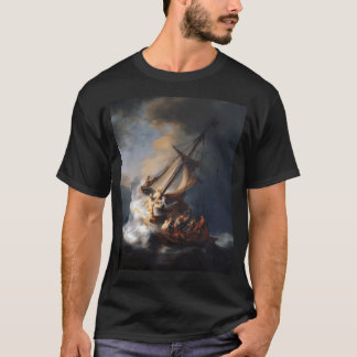 Rembrandt het Storm op het Zee van Galilea T-shirt