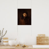 Rembrandt - hoofd van Christus Poster (Keuken)